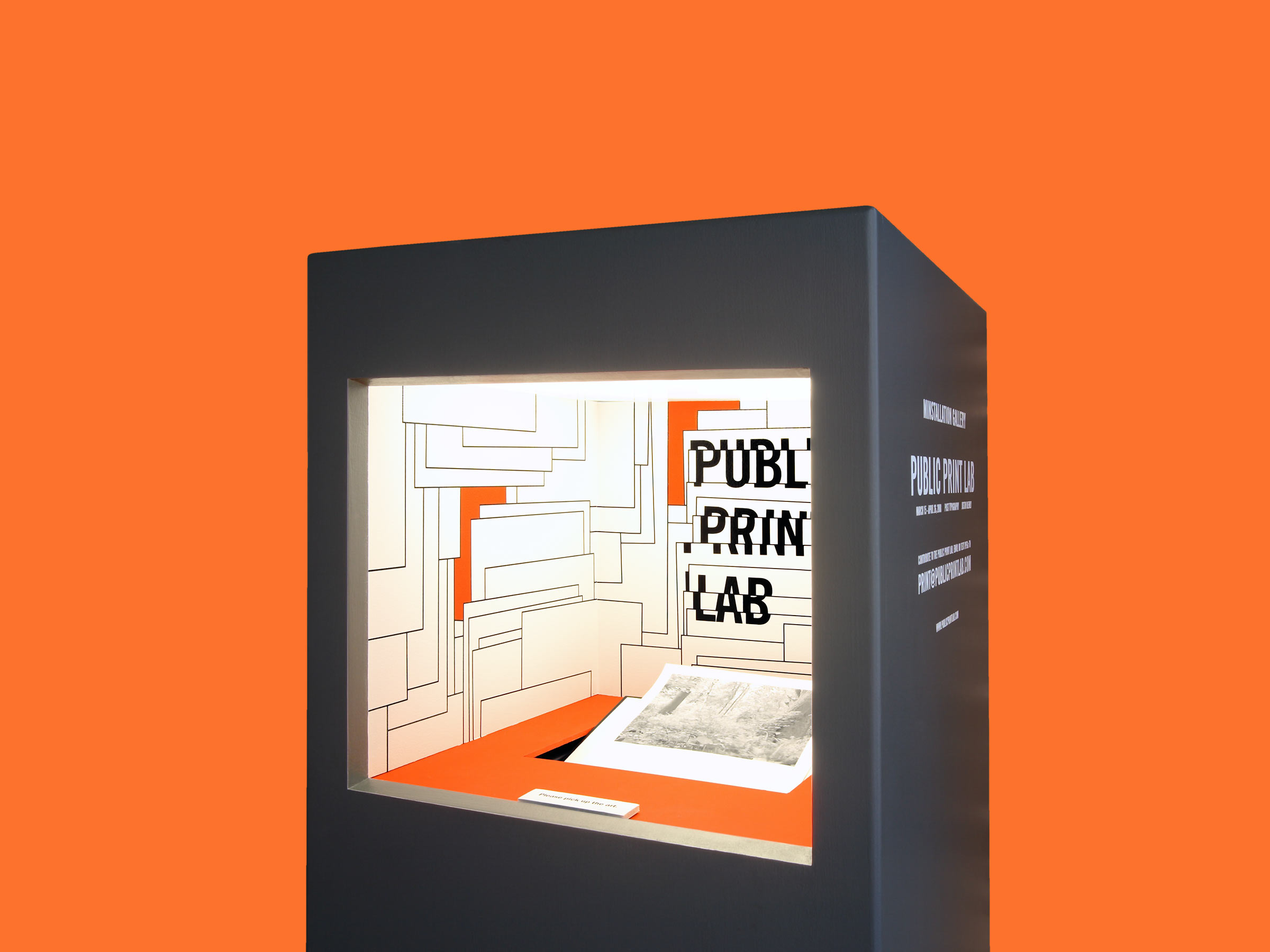 Public Print Lab participatory art installation