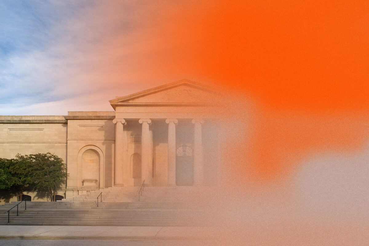 Baltimore Museum of Art brand identity haptic color background treatment