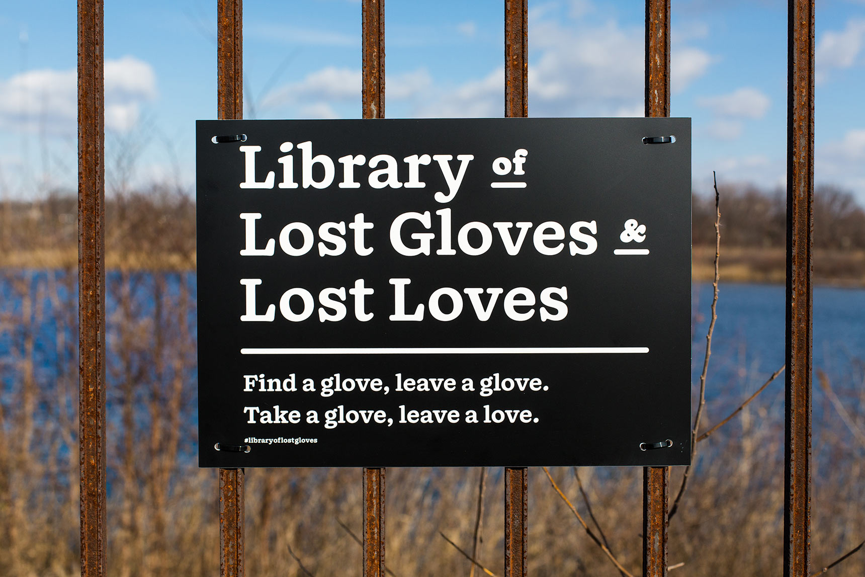 Library of Lost Gloves & Lost Loves sign
